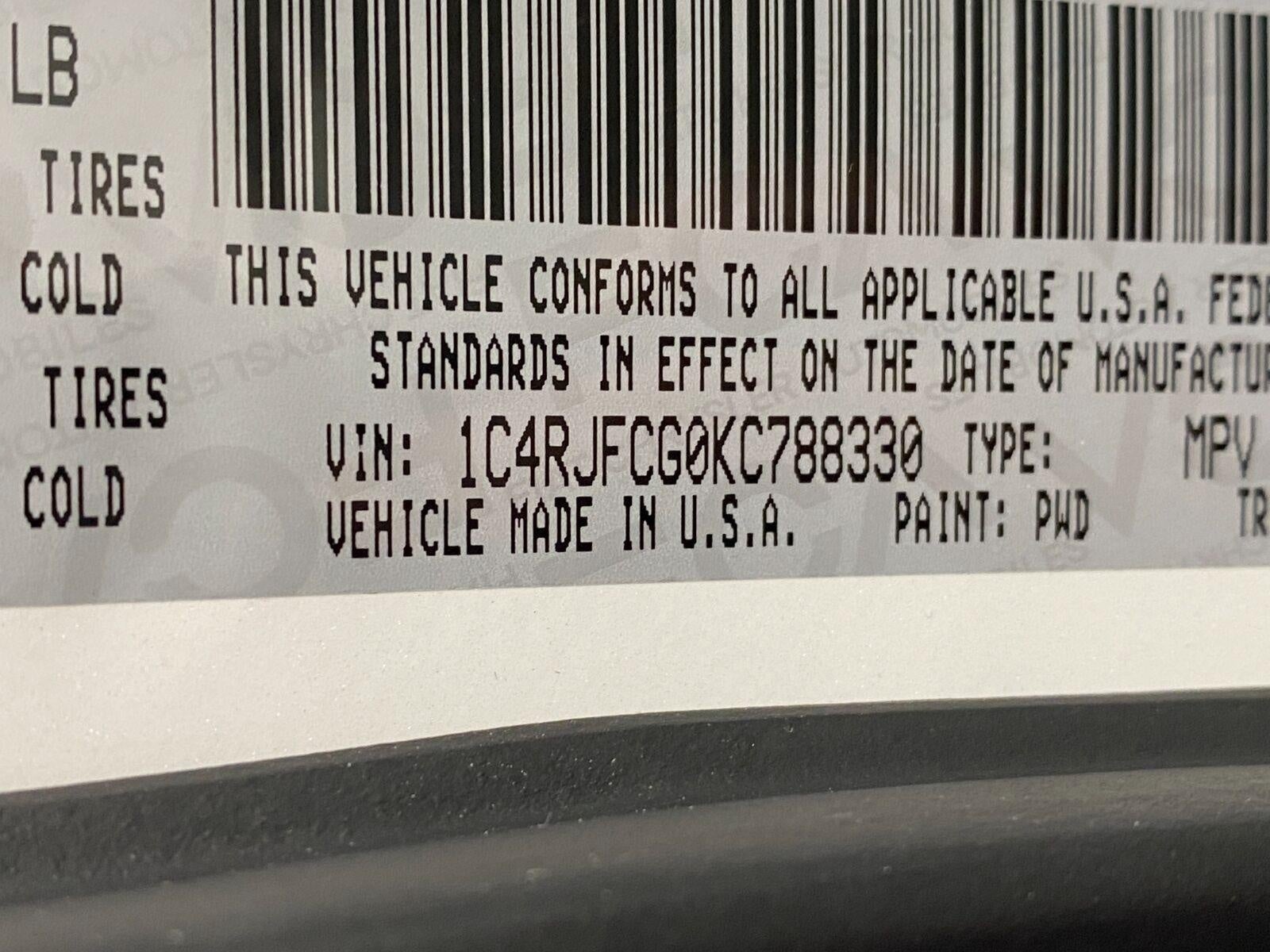 2019 Jeep Grand Cherokee Overland 4x4