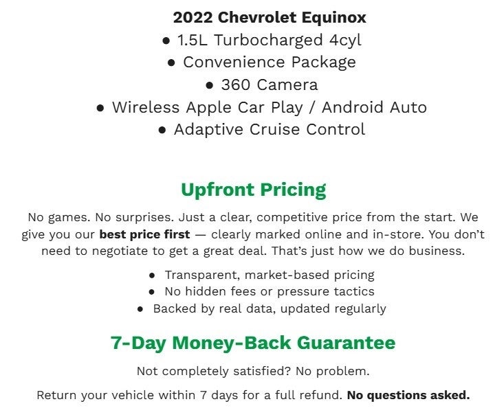 2022 Chevrolet Equinox AWD 4dr LT w/1LT