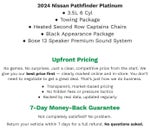 2024 Nissan Pathfinder Platinum 4WD