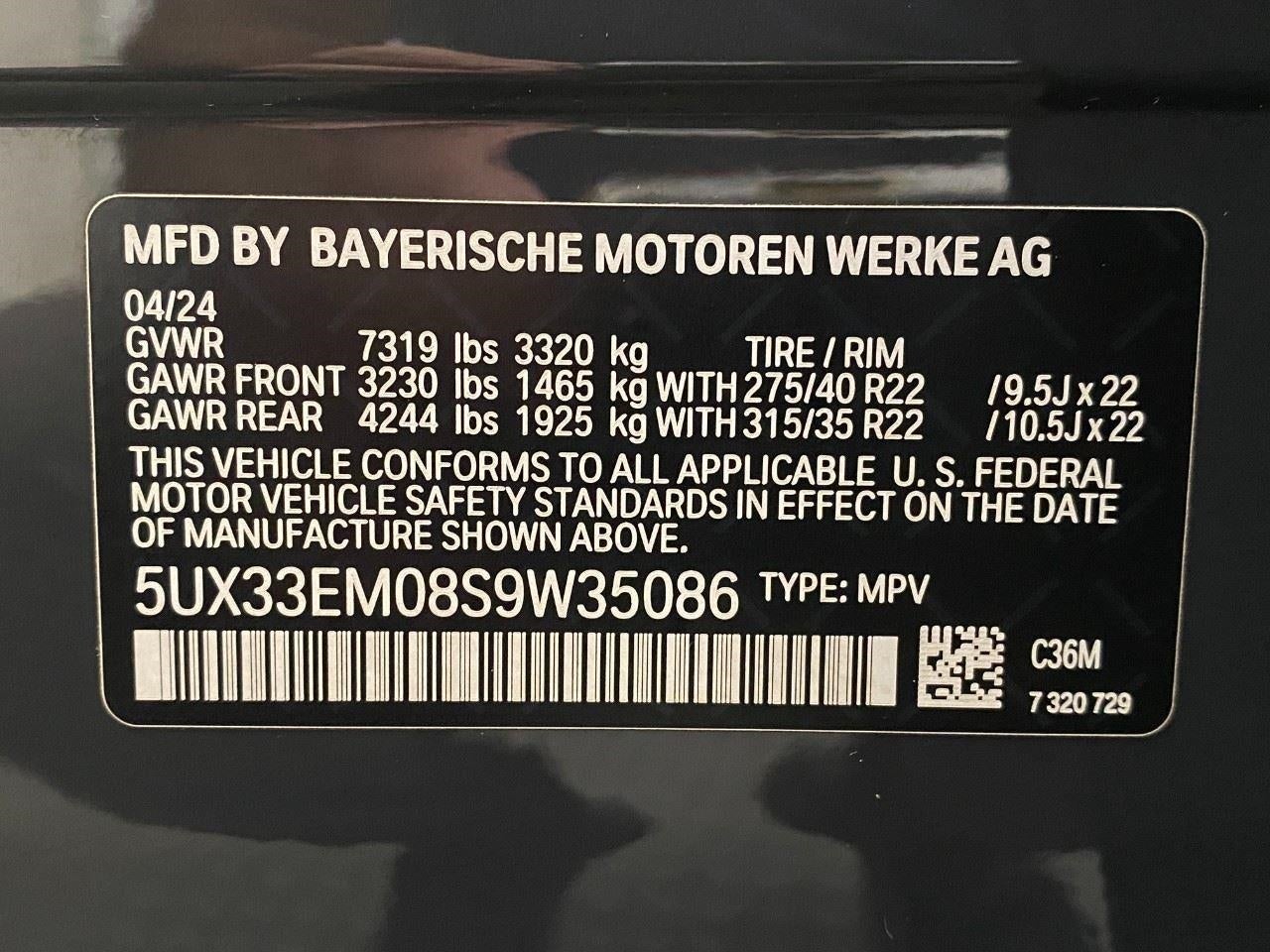 2025 BMW X7 M60i Sports Activity Vehicle