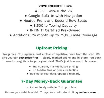 2026 INFINITI QX80 LUXE AWD