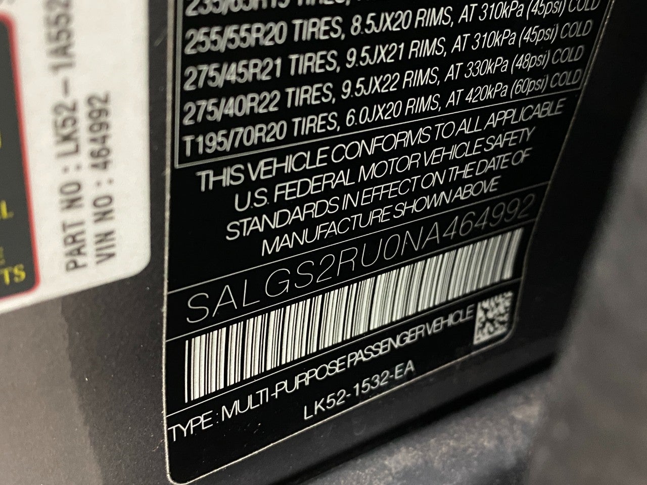 2022 Land Rover Range Rover Westminster SWB