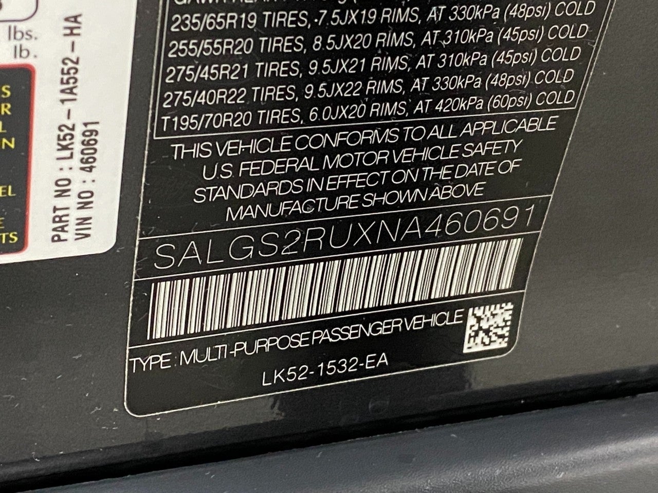 2022 Land Rover Range Rover Westminster SWB