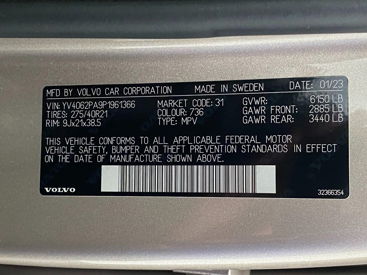 2023 Volvo XC90 B6 AWD Ultimate 7P