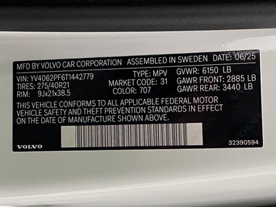 2026 Volvo XC90 B6 AWD Ultra 7-Seater