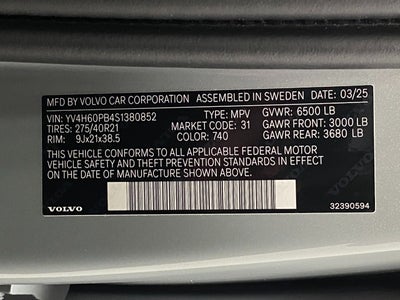 2025 Volvo XC90 Plug-In Hybrid 2025.5 T8 AWD Plus 7-Seater