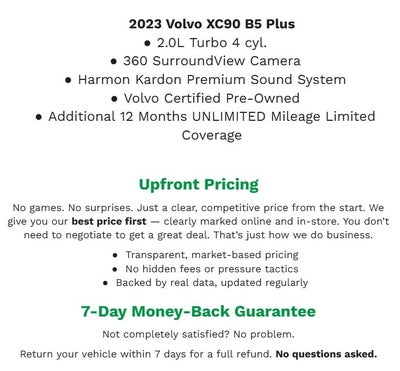 2023 Volvo XC90 B5 AWD Plus 7P